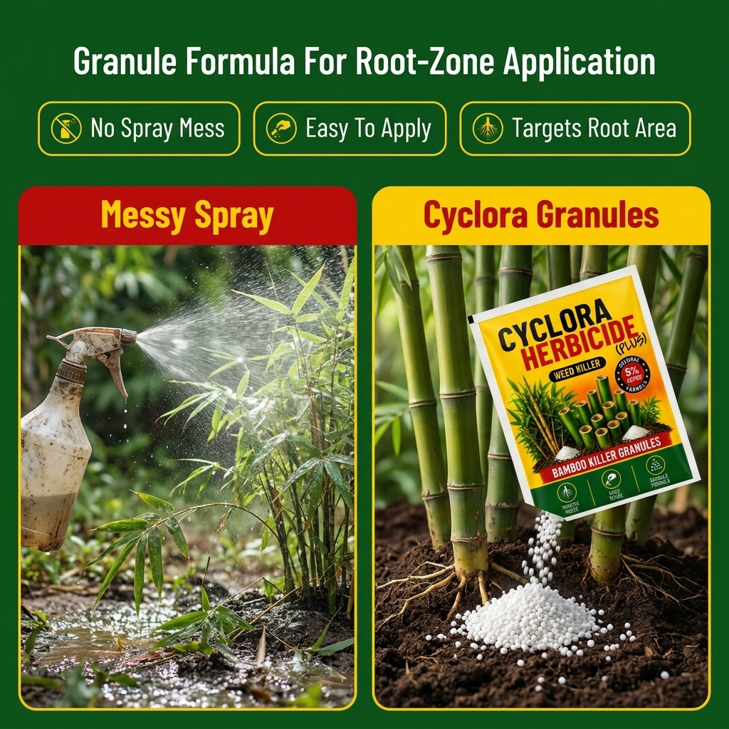 Take control of unwanted bamboo and weeds