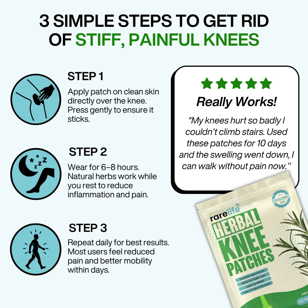 The Original Pain Relief KNEE PATCHES by RareLife