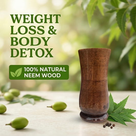 Weight Loss and Body Detox Wooden Water Glass